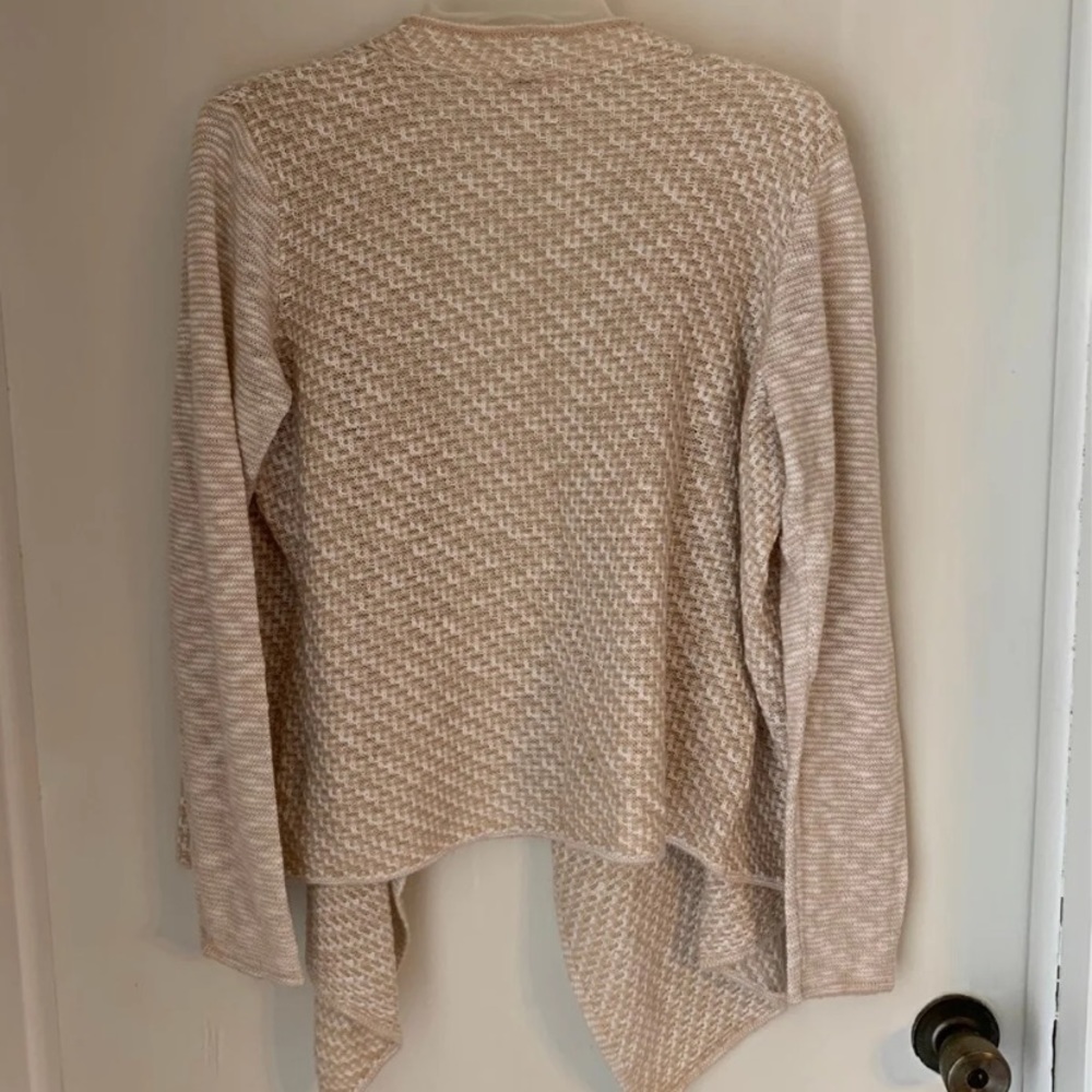 Chico’s Women's Neutral Open Front Cardigan - Picture 2 of 3